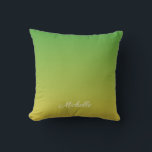 Almofada Tecido verde e amarelo personalizado<br><div class="desc">Tecido verde e amarelo personalizado</div>