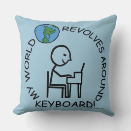 Almofada Teclado - O mundo volta