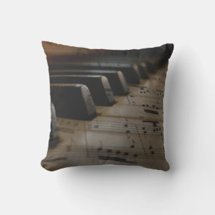 Almofada Teclas de Piano de Música Antiga