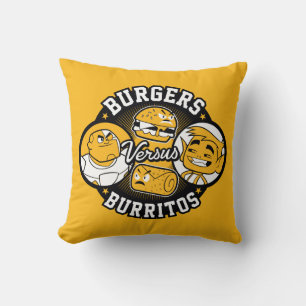 Almofada Teen Titans Go! Burgers Versus Burritos