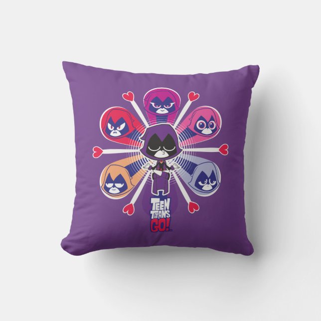 Almofada Teen Titans Go! | Emoticlones de Raven (Frente)
