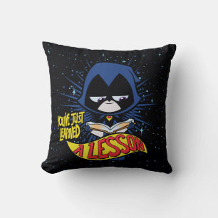 Almofada Teen Titans Go! Raven "Aprendeu Uma Lição"