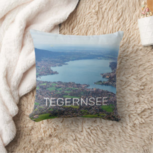Almofada Tegernsee Bavaria Lake Germany Panorama Souvenir