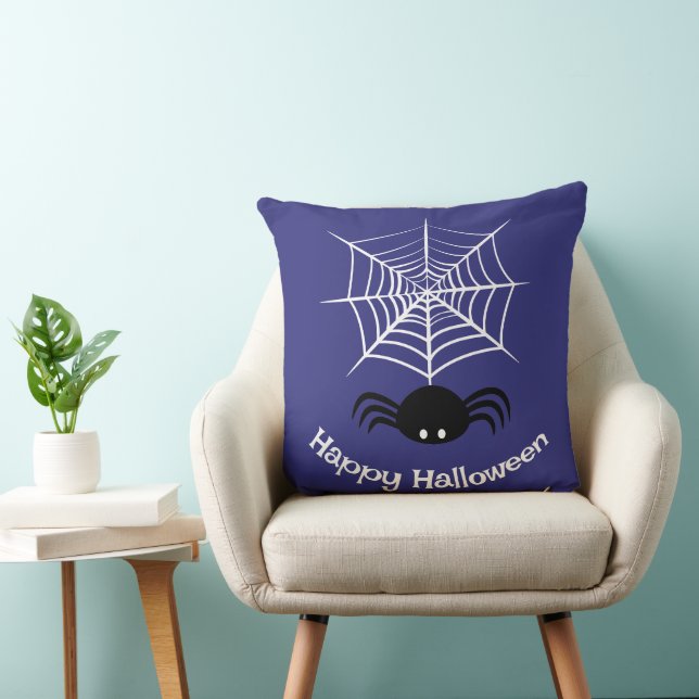 Almofada Teia de Aranha de Halloween  (Cadeira)