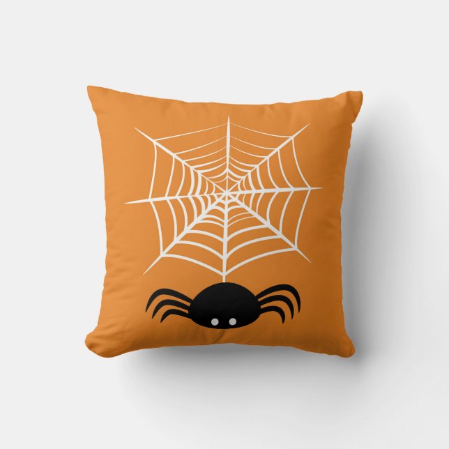 Almofada Teia de Aranha de Halloween  (Frente)
