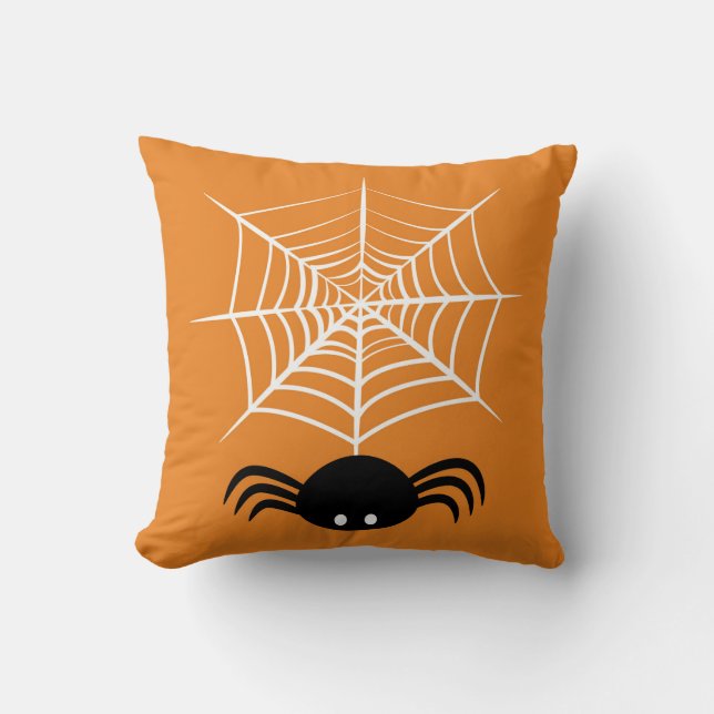 Almofada Teia de Aranha de Halloween  (Frente)