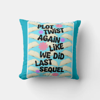 Almofada Tela De Plot Novamente Design De Booklover Cheeky