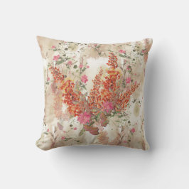 Almofada Tema Botânico Elegante de Tonalidade Neutra do out