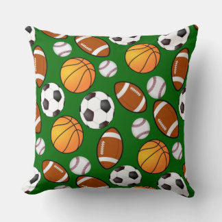 Almofada Tema de basquetebol de futebol do Baseball no fute