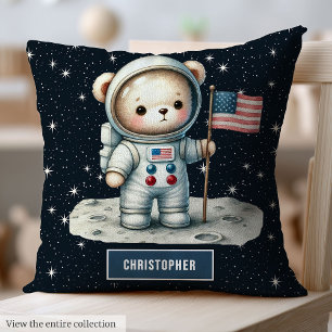 Almofada Tema espacial Urso de Teddy Travesseiro Personaliz