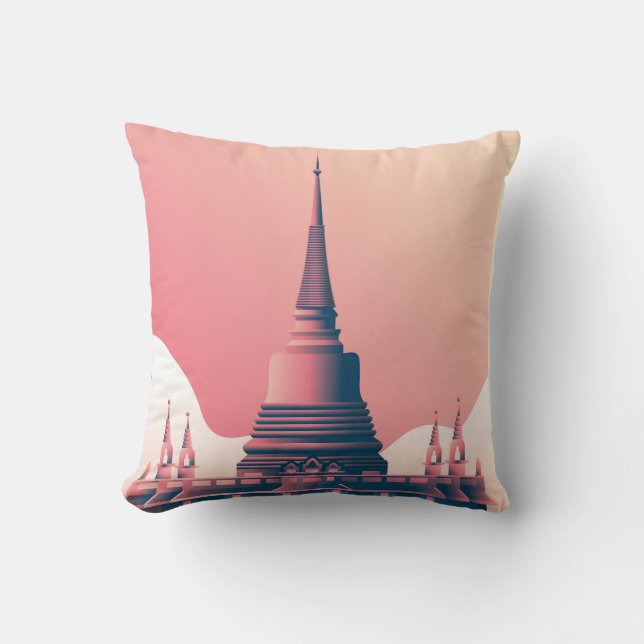 Almofada Templo de Bangkok (Frente)