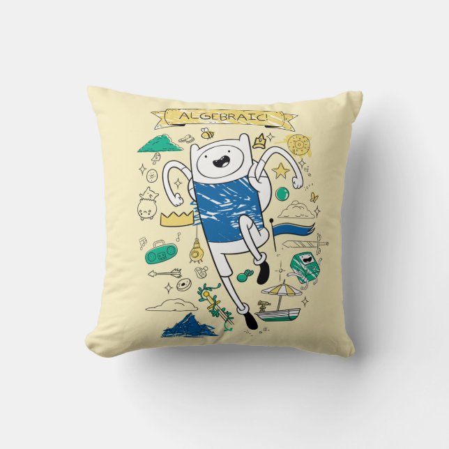 Almofada Tempo de Aventura | "Algebraic" Finn Sketch (Frente)