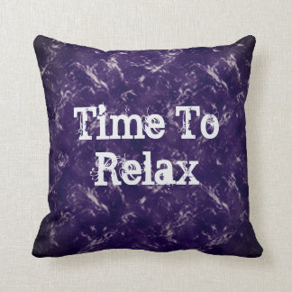 Almofada Tempo para relaxar o Abstrato púrpura vibrante