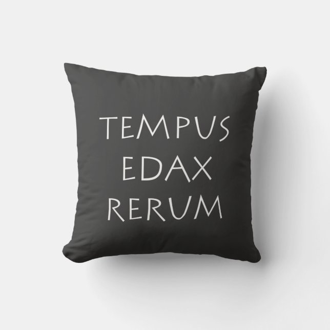 Almofada Tempus edax rerum (Frente)