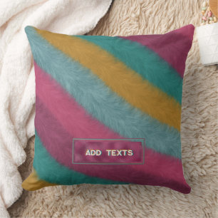 Almofada Tendência Moderna Estilo de Textura com Pele Retro