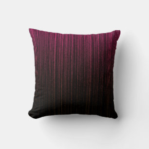 Almofada Tendência Rosa Quente e Preto