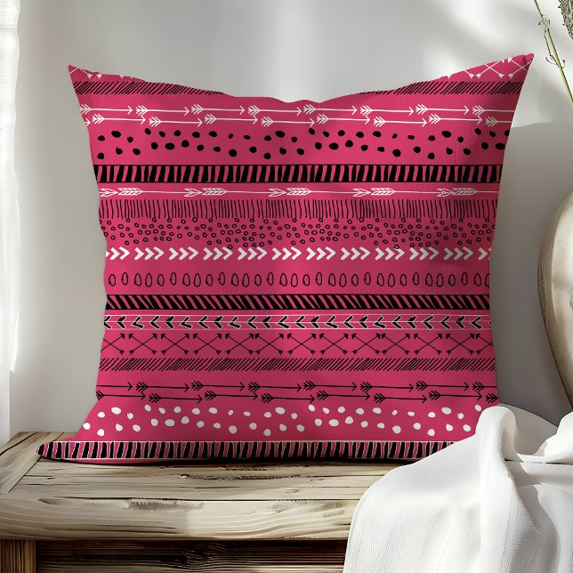 Almofada Tendências Boho Rosa Flexas (Criador carregado)