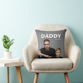 Almofada Tendências do PhotoPop Daddy Est Ano Personalizado