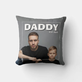 Almofada Tendências do PhotoPop Daddy Est Ano Personalizado