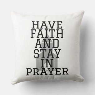 Almofada Tenha Fé Em Prayer Bold
