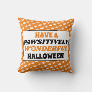 Almofada Tenha um Dia das Bruxas Maravilhoso