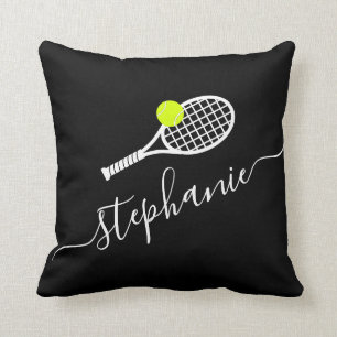 Almofada Tênis Racket - Travesseiro decorativo de nome do 