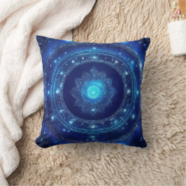 Almofada Terceiro Chakra do Olho Mandala Azul