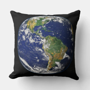 Almofada Terra América do Norte América do Sul Globo