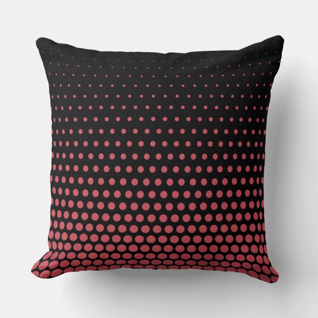 Almofada Terra Cotta Techno Dots Modern Black (Frente)