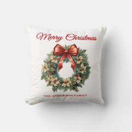 Almofada Terra de Natal Elegante Watercolor