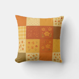 Almofada Terracotta Patchwork Quilt Rustic Farmhouse Floral