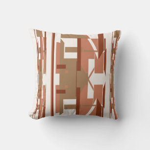 Almofada Terracotta Taupe Rust Off-White Southwest Art Look