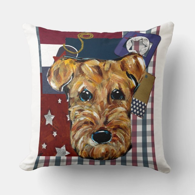 ALMOFADA TERRIER AIREDALE (Frente)