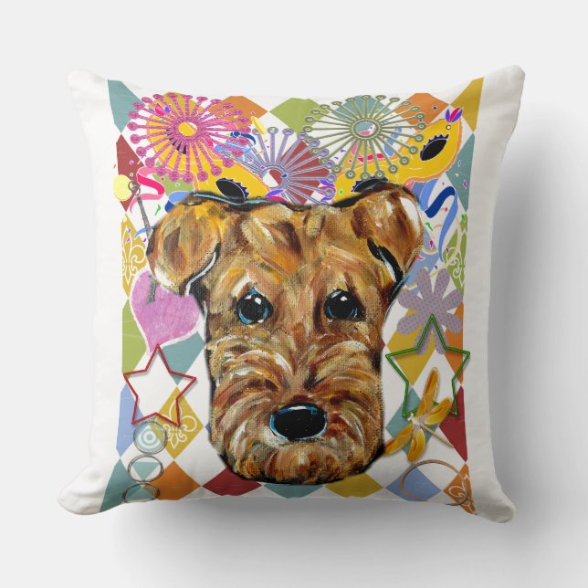 ALMOFADA TERRIER AIREDALE (Frente)