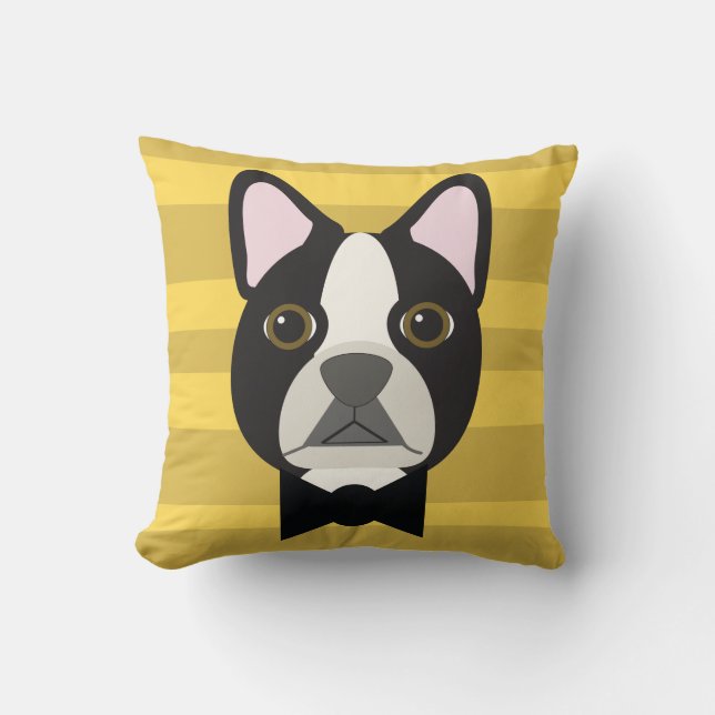 Almofada Terrier de Boston (Frente)