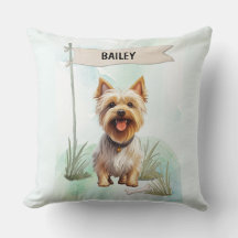 Terrier Silky Aquarela Cachorro Personalizado