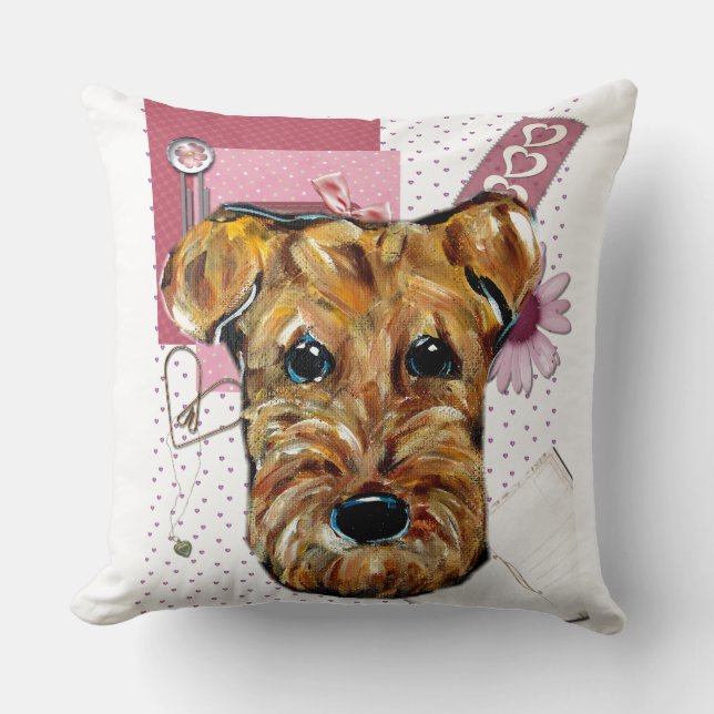 ALMOFADA TERRIERES AIREDALE (Frente)