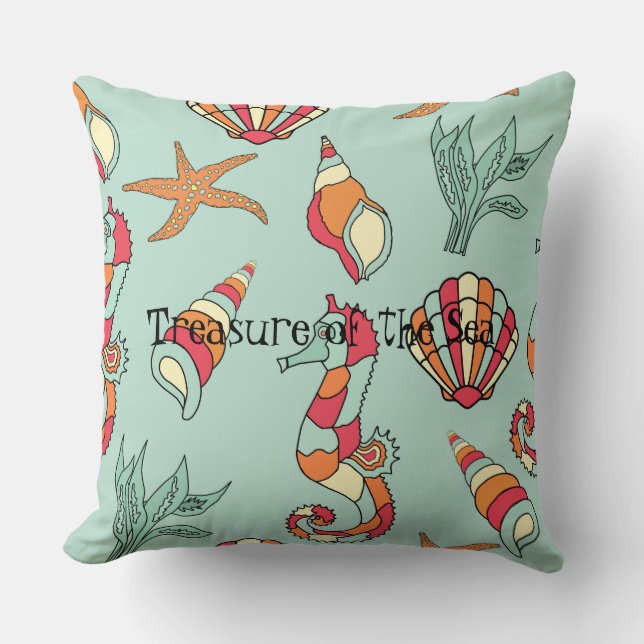 Almofada Tesouro do Mar (Frente)