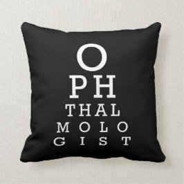 Almofada Teste da visão do doutor de olho oftalmologista