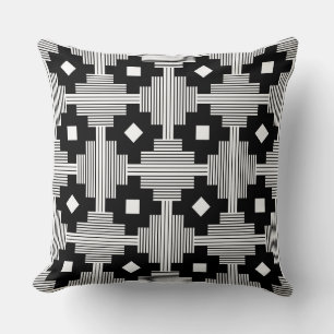 Almofada Teste padrão 061214 - Branco com preto