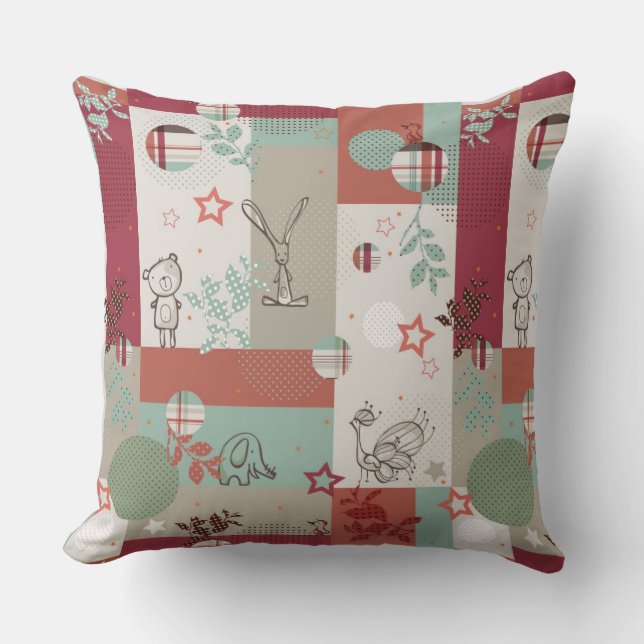 Almofada Teste padrão 2 da edredão do bebê (Frente)