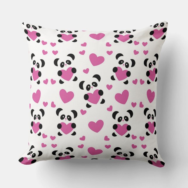 Almofada Teste padrão ao dia do amor (Frente)