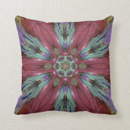 Almofada Teste padrão artístico legal da cerceta de