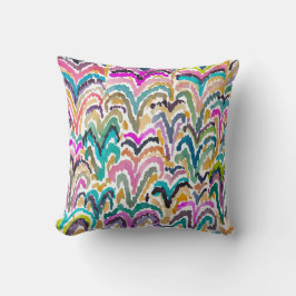 Almofada Teste padrão brilhante abstrato Sprouting da