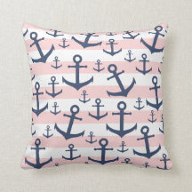 Teste padrão cor-de-rosa náutico da âncora dos