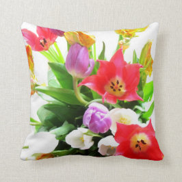 Almofada Teste padrão de flores da tulipa