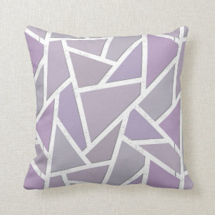Almofada Teste padrão de mosaico da lavanda