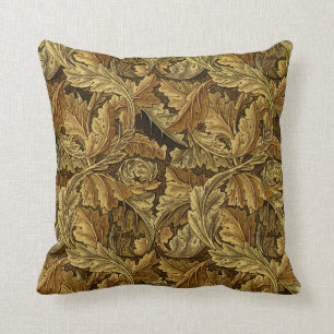 Almofada Teste padrão de William Morris das folhas de