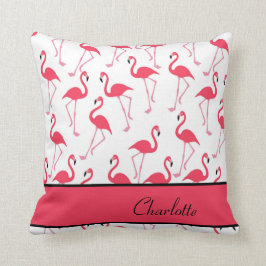 Almofada Teste padrão do flamingo