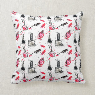 Almofada Teste padrão do verniz para as unhas da aguarela